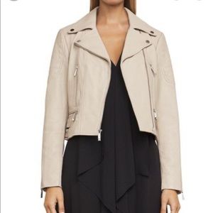 BCBG Billie leather moto jacket